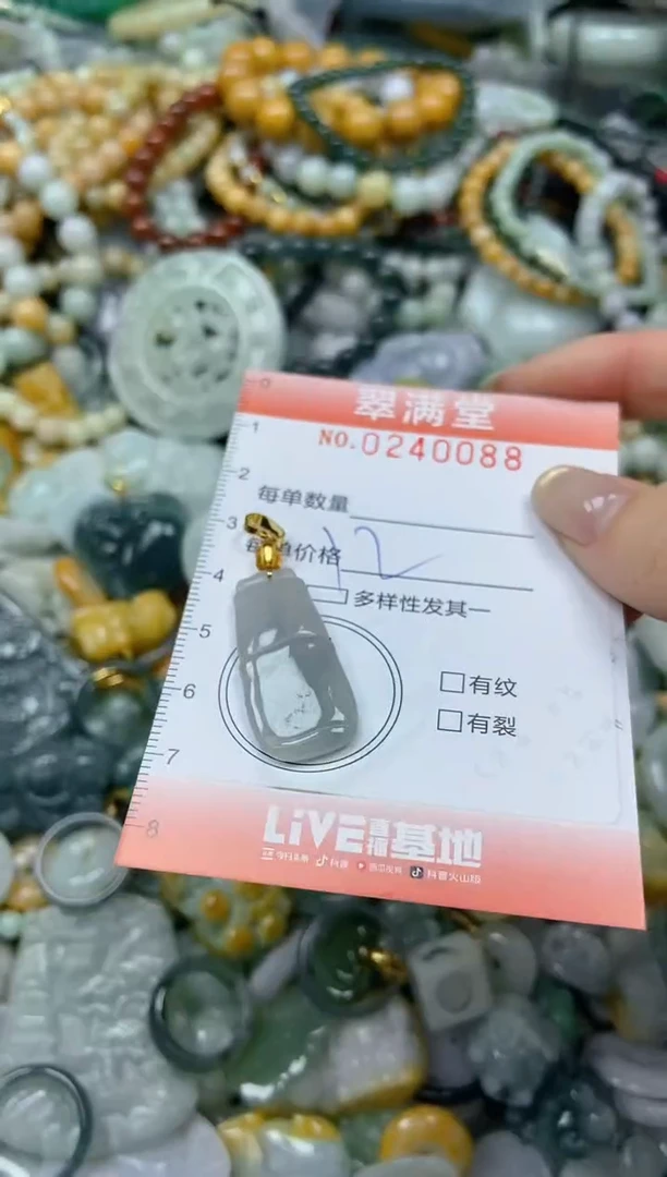未镶嵌挂件翡翠闪购0240088
