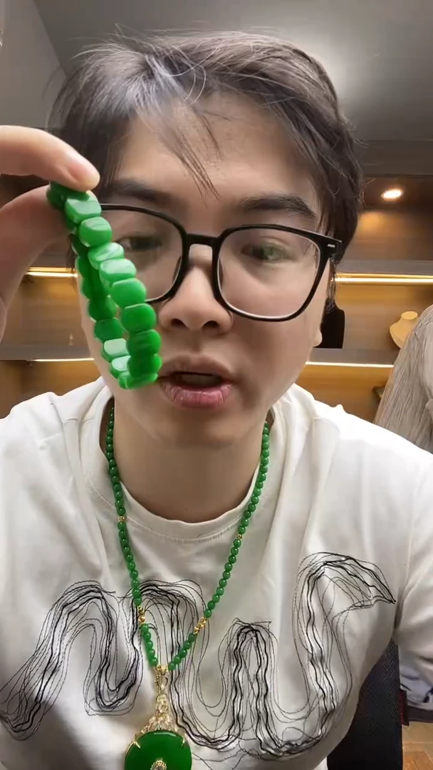 未镶嵌手串翡翠【浠家定制】缅料高端绿手牌