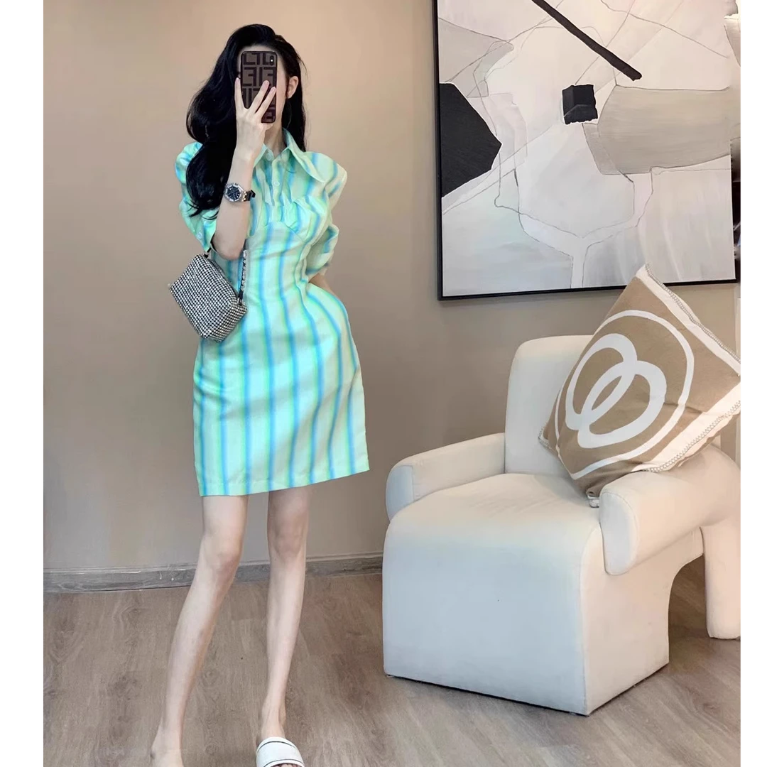 【现货】连衣裙女夏季2025年设计感修身显瘦宽松高级感气质polo裙子