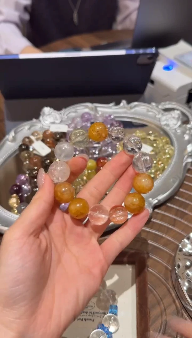 未镶嵌手串水晶）默认瑕疵 明瑕 多样性发货