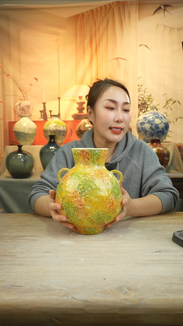 高26高口10温陶瓷花瓶