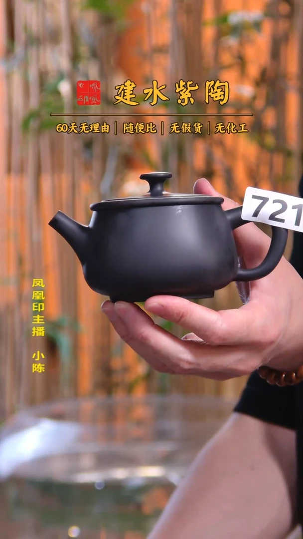 咖* 建水紫陶单壶瑕疵放漏/B 721