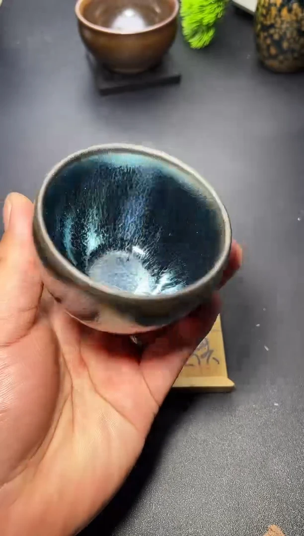 茶盏29（微瑕）叶紫建盏