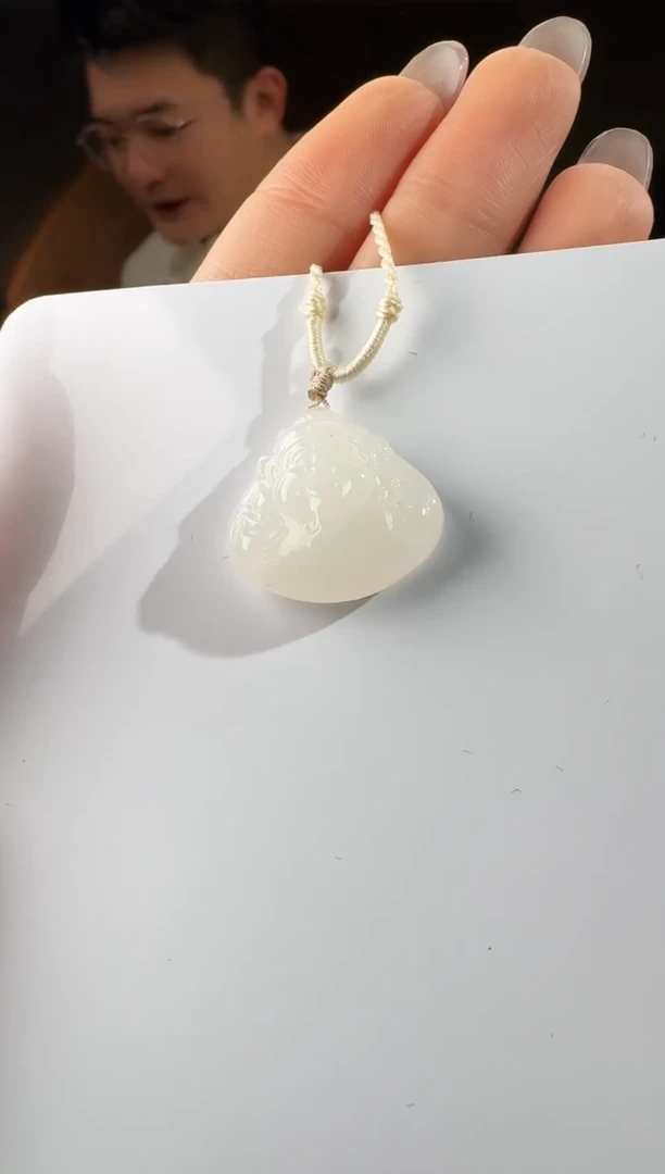 颈饰未镶嵌和田玉财神