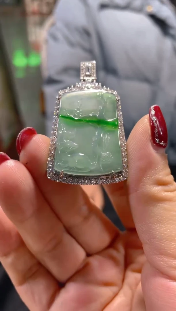 【闪购商品】定制翡翠未镶嵌天然A货翡翠假一罚四（多样性）