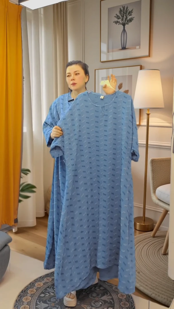 套头女款连衣裙款夏  蓝 49