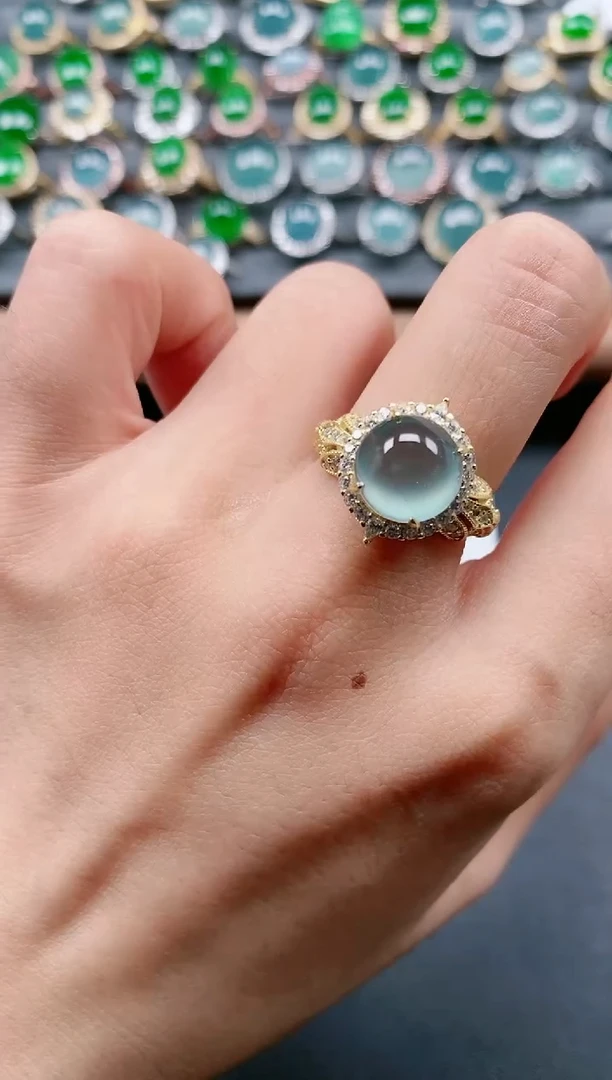 【闪购商品】翡翠戒指银S925镶嵌11111111