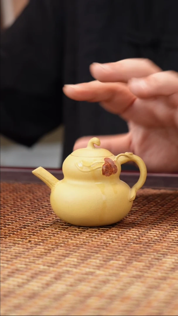 茶壶紫砂宜兴紫砂段泥葫芦壶