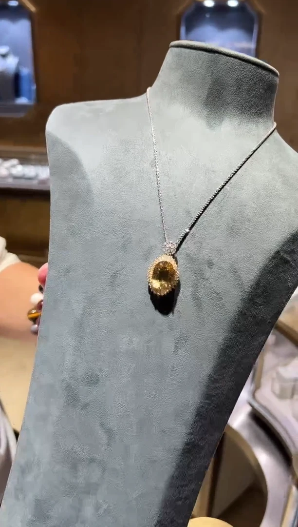 银S925镶嵌颈饰水晶[]0001