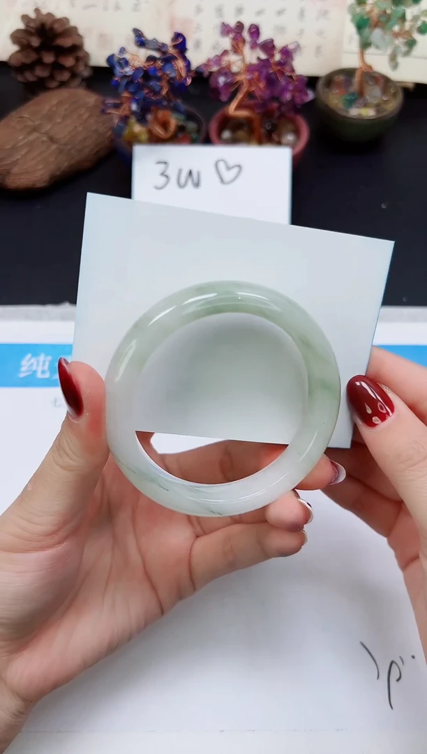 未镶嵌手镯石英质玉A296-55`56`57