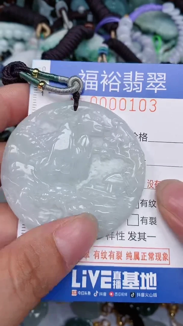 翡翠未镶嵌颈饰...0000103