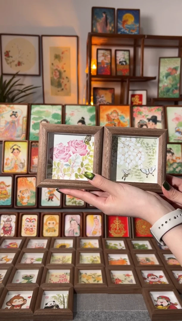 【闪购商品】国画小玫瑰 小槐花 一组11