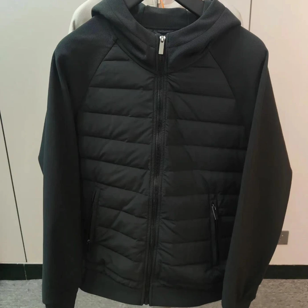 1234轻薄连帽休闲运动厚款羽绒服ud