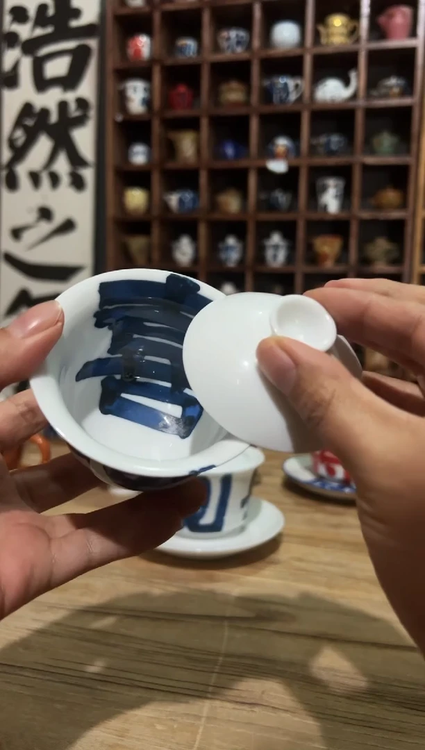 【闪购商品】观云听雨原创手绘茶具-xile