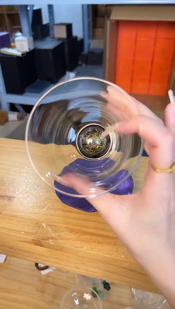 禾器 斑斓曜辰盖碗/星空（星云紫）