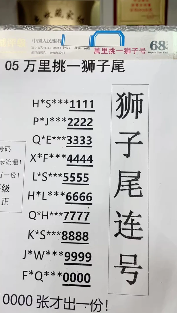 【万里挑一】05.评 狮子尾 套装