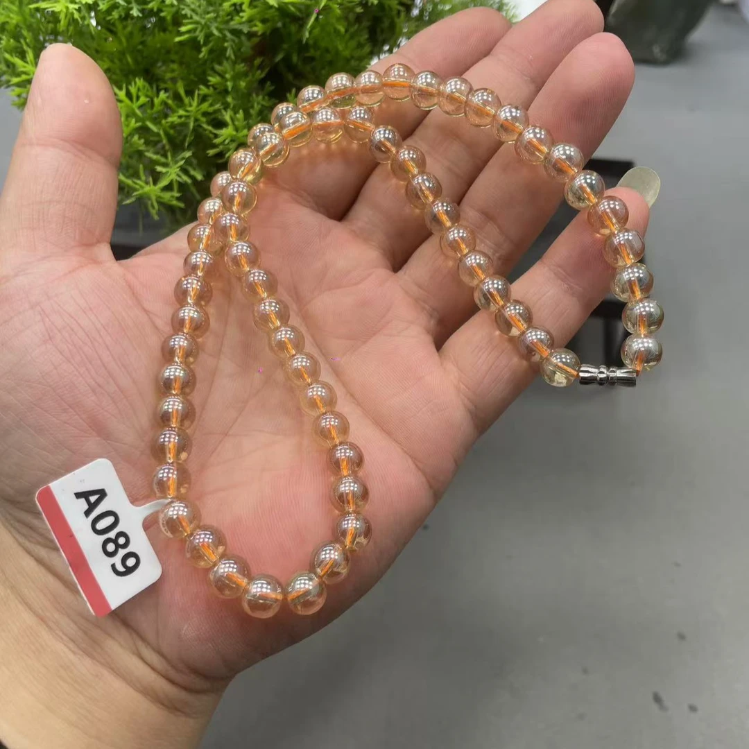 【喜汇甄选】A089香槟橙项链百搭