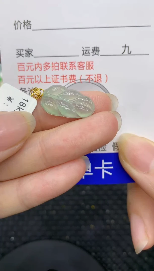 【闪购商品】翡翠颈饰18K金镶嵌8888888888