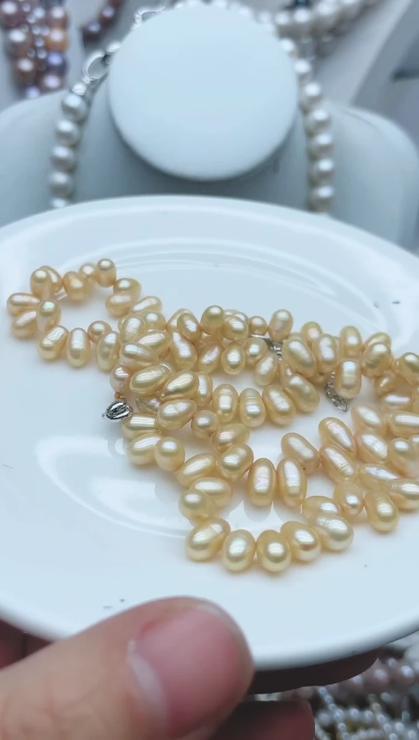 【闪购商品】淡水珍珠颈饰钛钢1