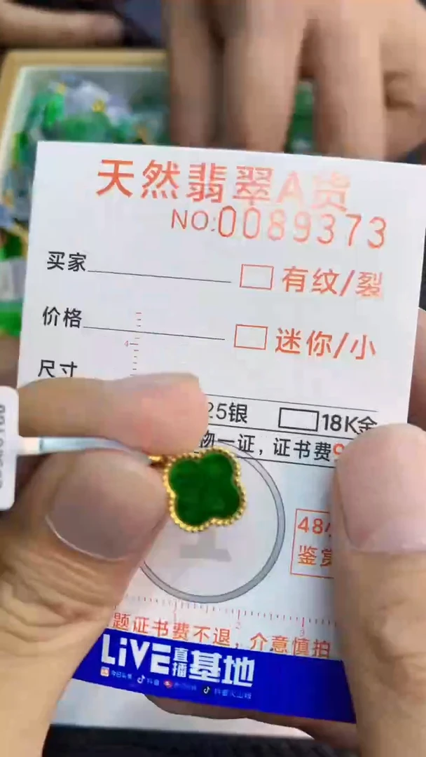 翡翠未镶嵌吊坠(不含链)1