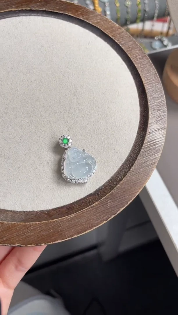 颈饰银S925镶嵌翡翠1