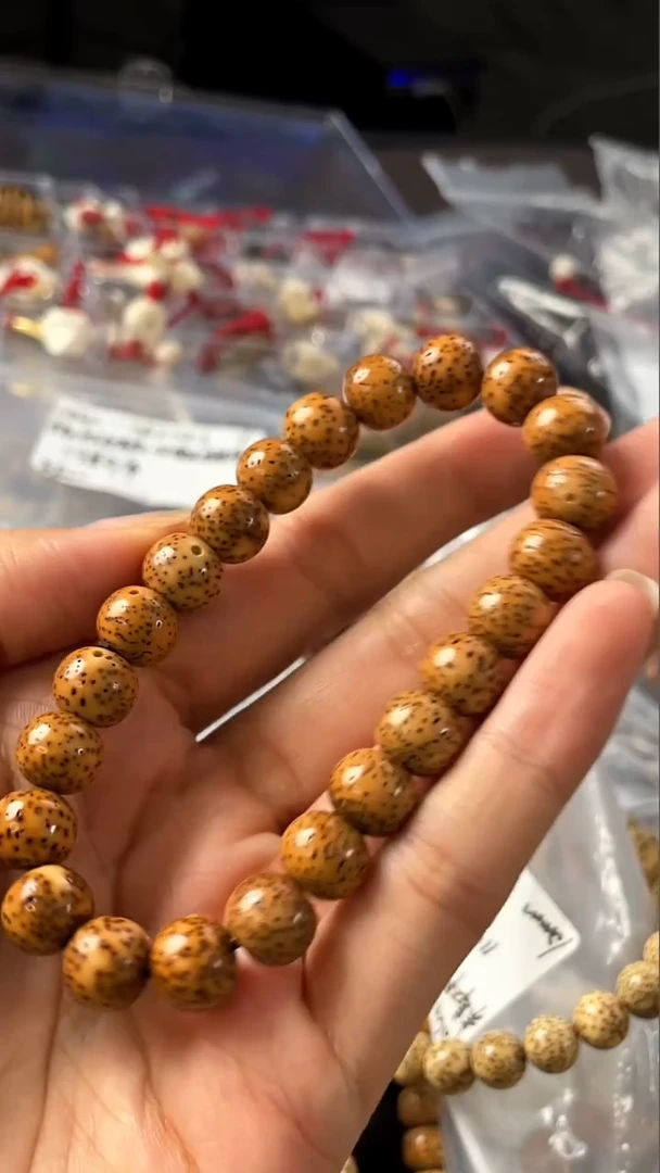 手串星月菩提精工级珀金苹果珠10*9手串