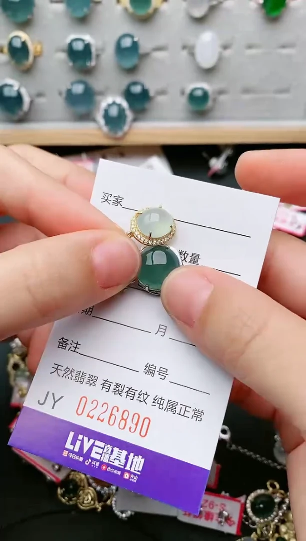 翡翠银S925镶嵌颈饰....