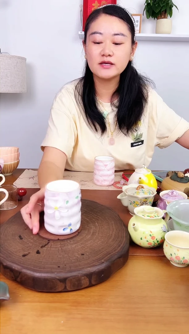 【老板娘福利乱炸】手绘紫色手握杯
