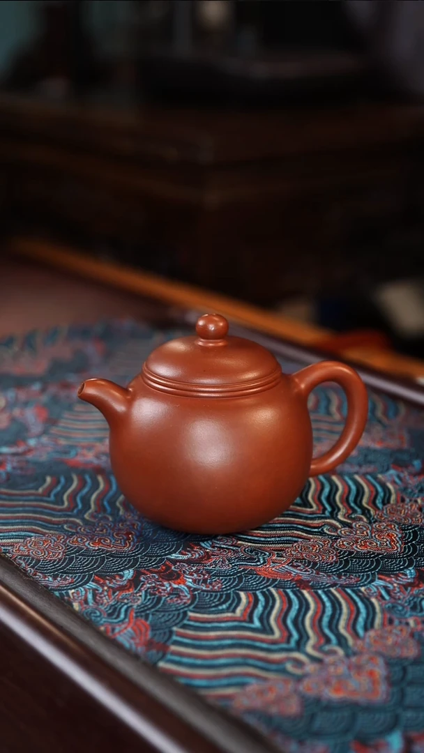 茶壶紫砂匏尊 红皮龙