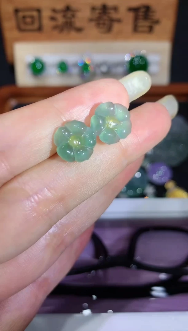 翡翠未镶嵌耳饰2团购多样性发其一