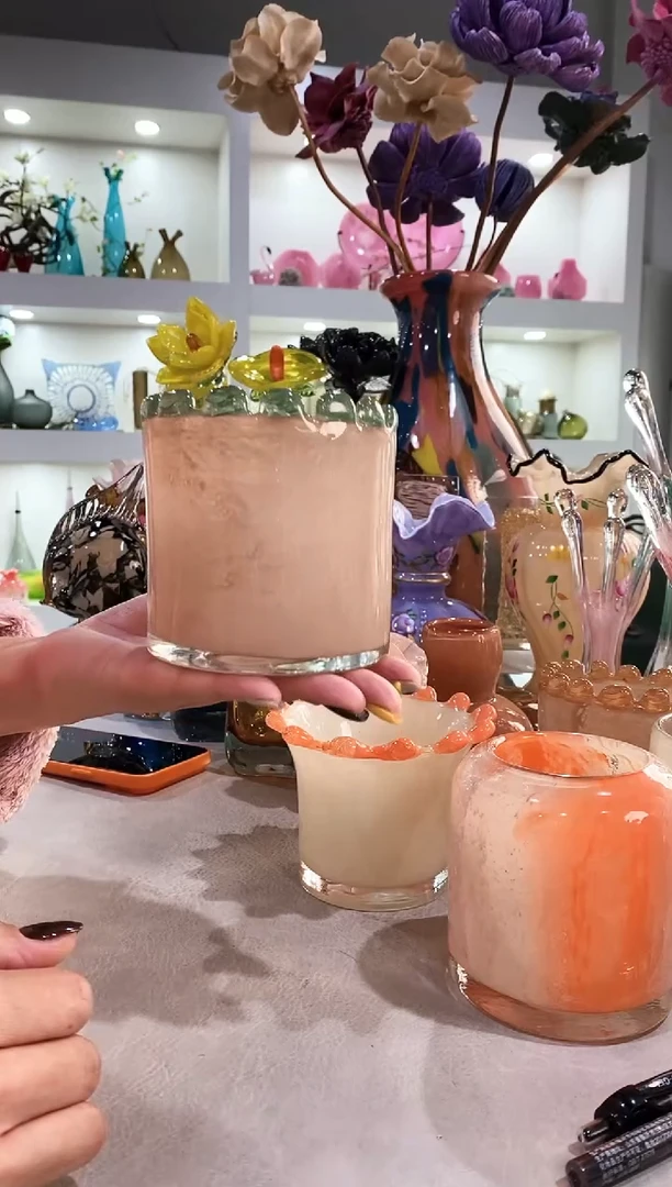 慕忆家手作琉璃花瓶