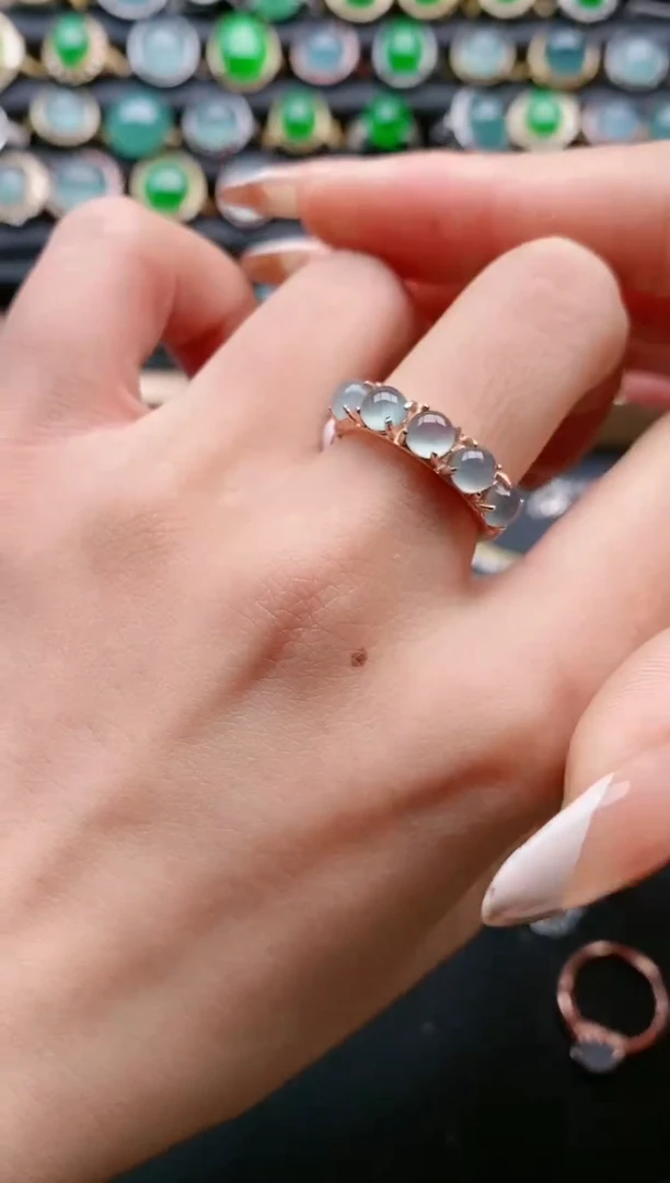 【闪购商品】翡翠戒指银S925镶嵌11111111