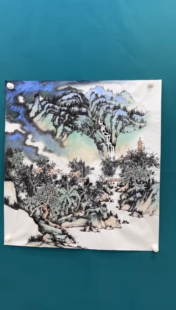 【闪购商品】绘画xc申青林-斗方-国画