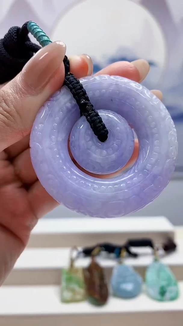 未镶嵌定制翡翠4917MM-毛货挂件44