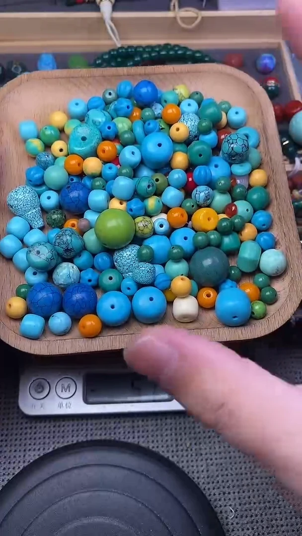 手工艺品琉璃散珠 微瑕 100g