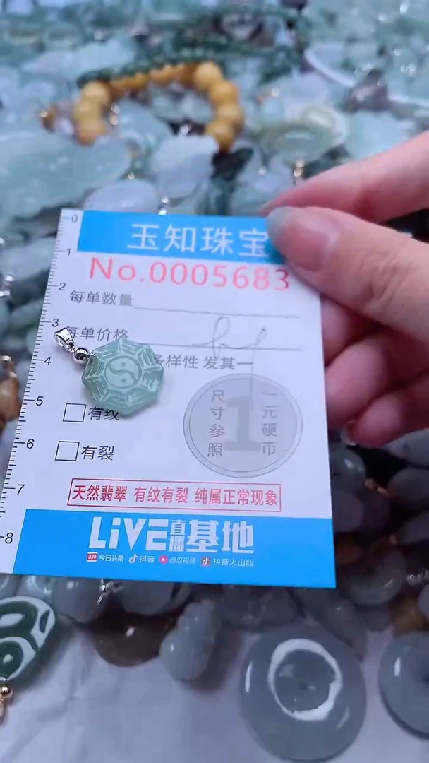 翡翠未镶嵌吊坠(不含链)5683