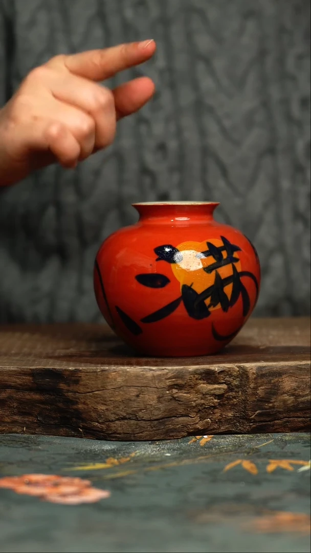 【闪购商品】杯釉下彩手工手绘同款陶器