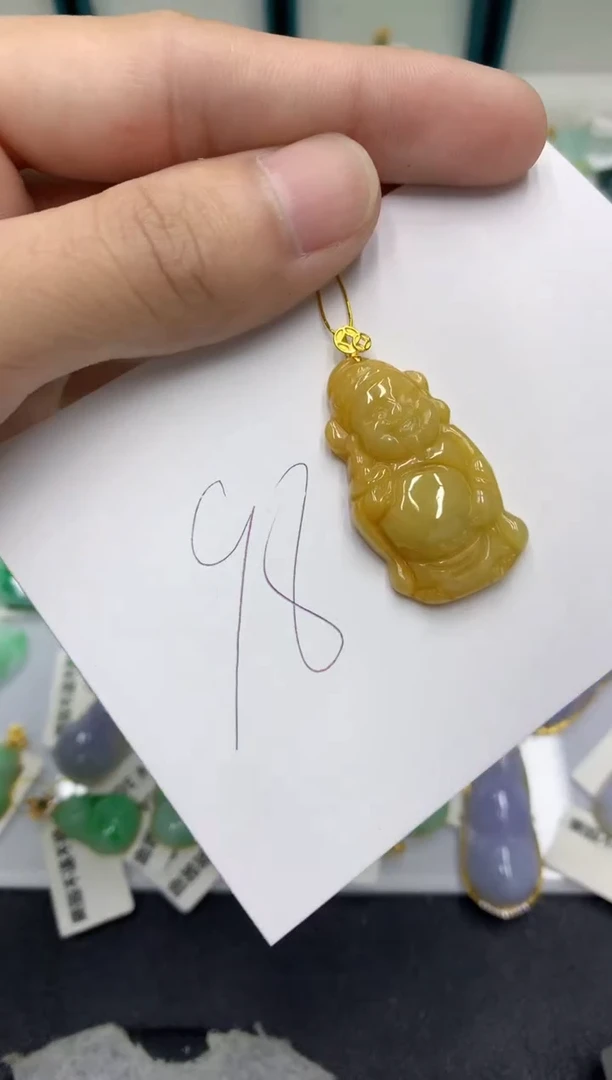 【闪购商品】翡翠颈饰18K金镶嵌翡翠