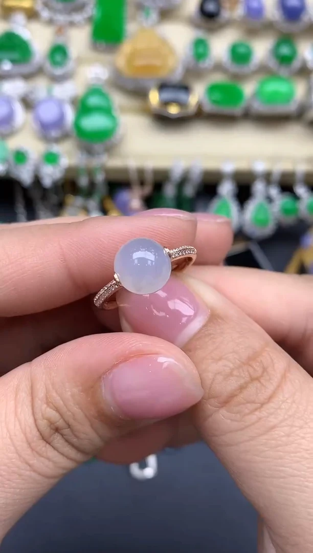 【闪购商品】翡翠戒指18K金镶嵌148--中国好珍宝