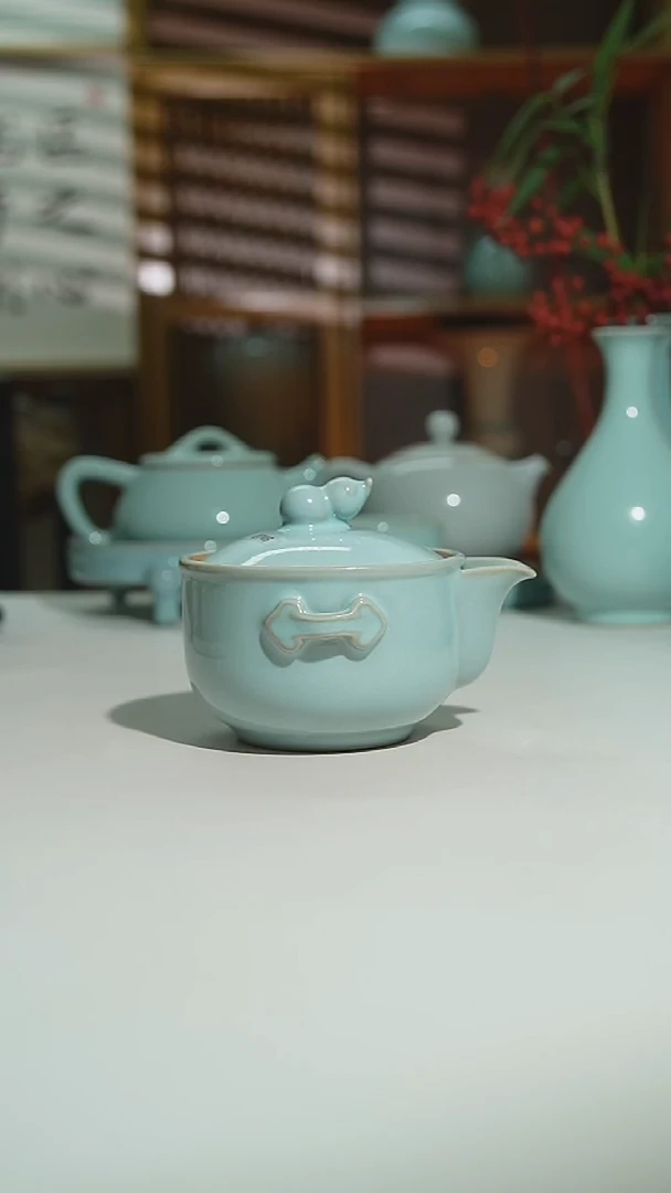 珑匠天青手抓壶二级安全包装