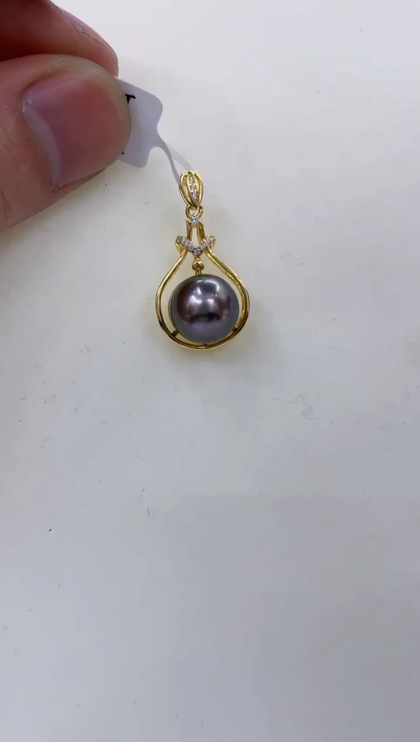 银S925镶嵌颈饰海水珍珠