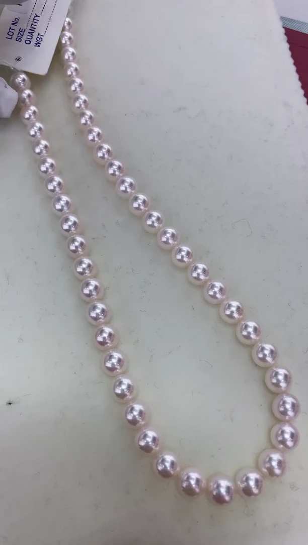 【闪购商品】海水珍珠颈饰未镶嵌光冠7.5-8满珠链