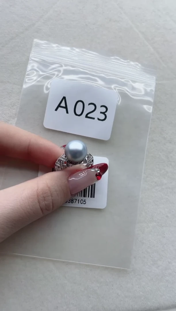 【闪购商品】海水珍珠戒指银S925镶嵌A023
