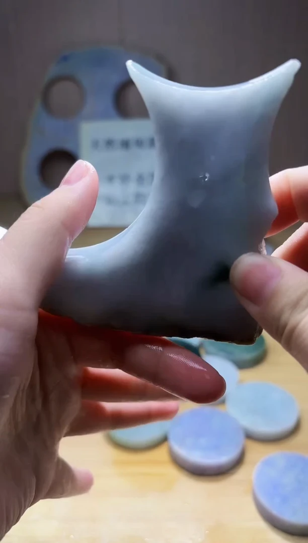 翡翠未镶嵌颈饰翡翠A货 姜谭488