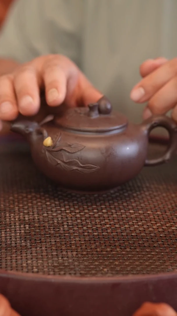 茶壶紫砂原矿手工制作360cc