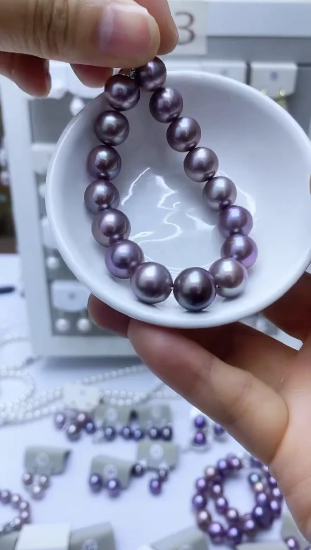 【闪购商品】淡水珍珠手串银S925镶嵌手串7