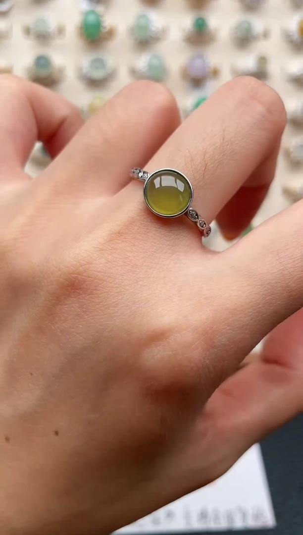 【闪购商品】翡翠戒指银S925镶嵌1111