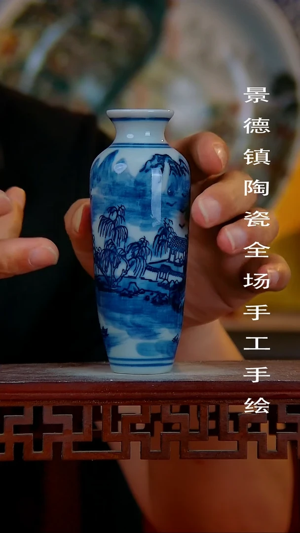 摆件景德镇陶瓷 全场手工手绘