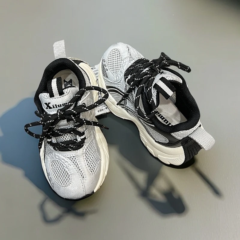 希鹿玛夏季单网男老爹鞋透气女学院风运动鞋日式夏季运动风休闲风