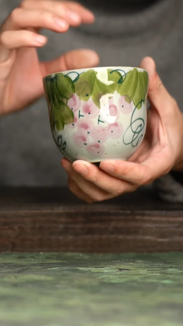 【闪购商品】杯青诗手工手绘瓷器